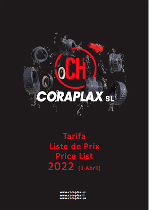 CH Coraplax - Tarifa de Precios abril 2022